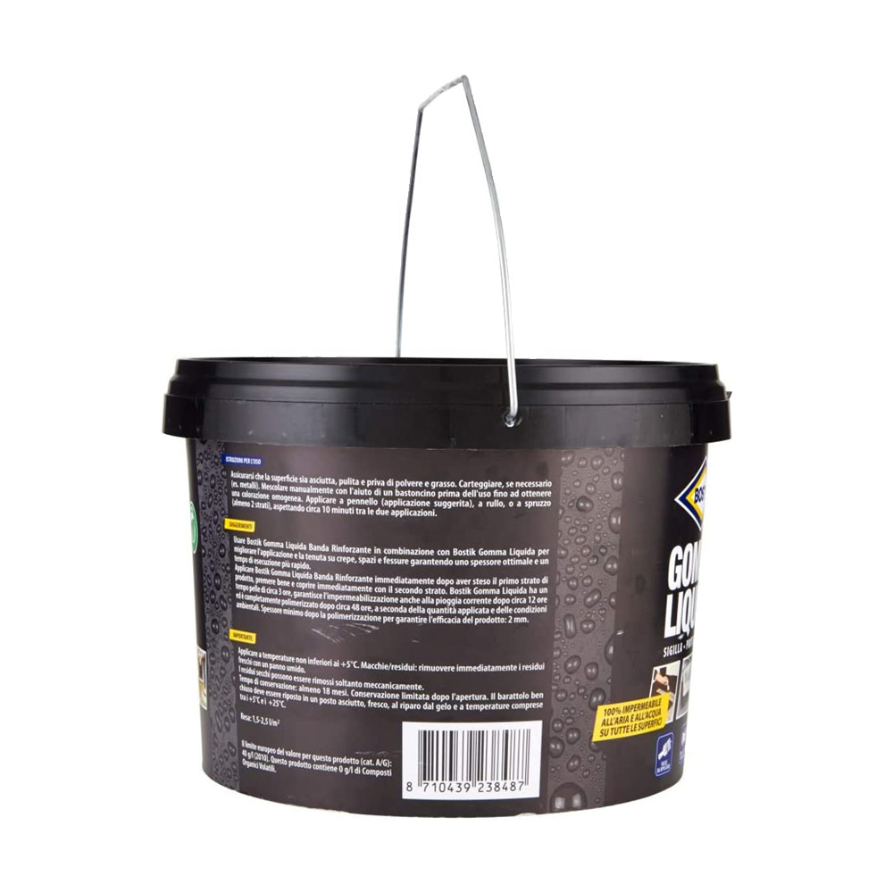 Impermeabilizzante Gomma Liquida 5 Lt BOSTIK - Sigilla, Protegge, Ripara